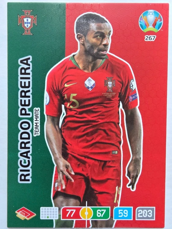 2020 Panini Euro Ricardo Pereira Portugalia Nr 267 /O