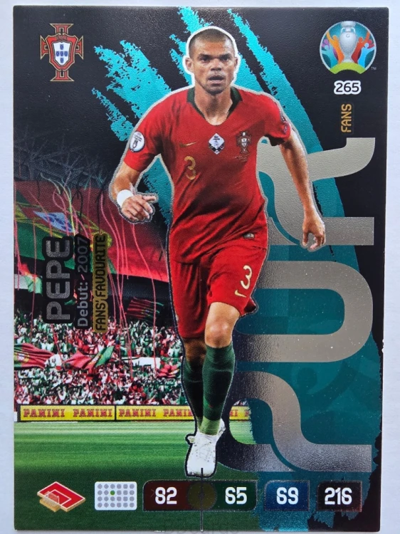 2020 Panini Euro Pepe Fans Favourite Portugalia Nr 265 /O