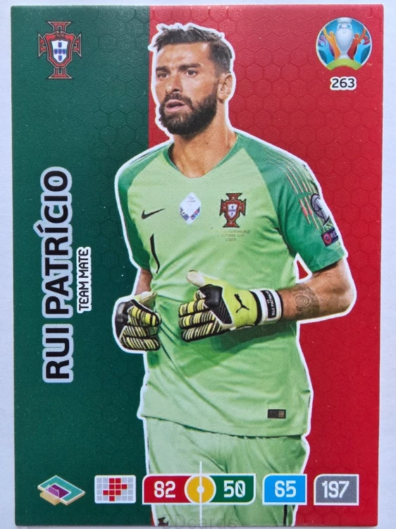 2020 Panini Euro Rui Patricio Portugalia Nr 263 /O