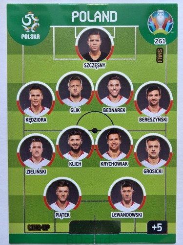2020 Panini Euro Line-Up Polska Nr 261 /O