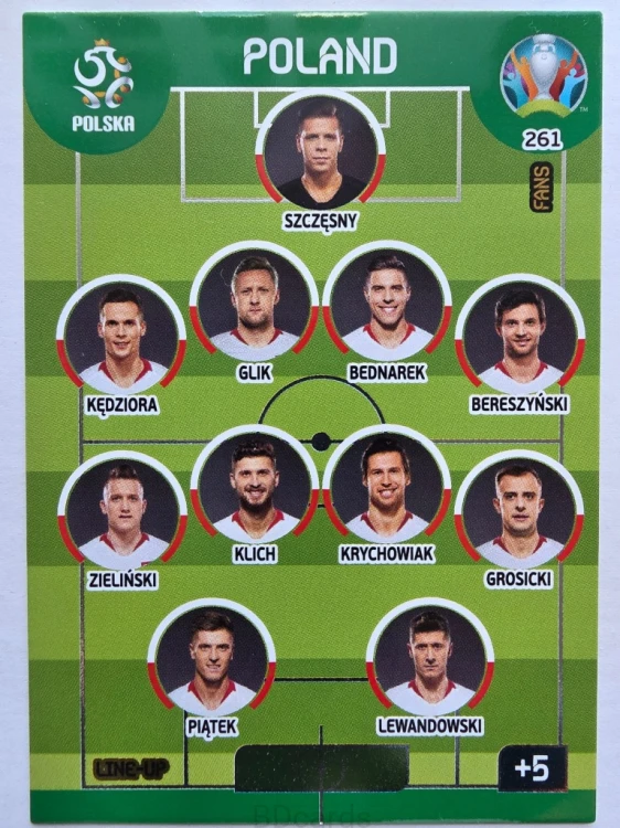 2020 Panini Euro Line-Up Polska Nr 261 /O