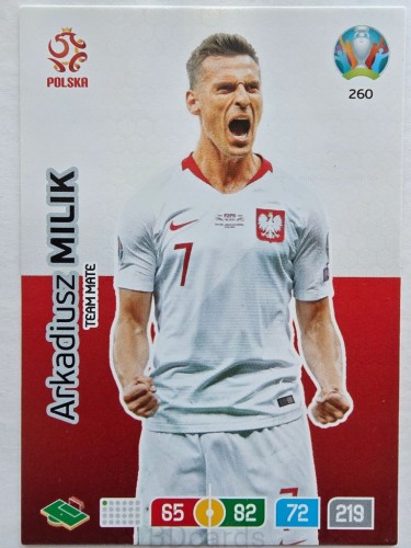2020 Panini Euro Arkadiusz Milik Polska Nr 260 /O