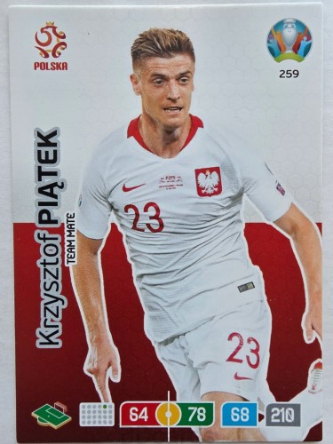 2020 Panini Euro Krzysztof Piątek Polska Nr 259 /O