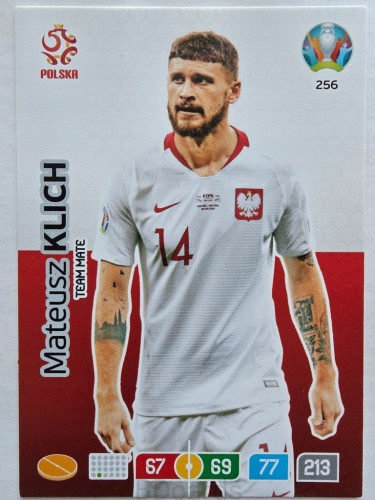 2020 Panini Euro Mateusz Klich Polska Nr 256 /O