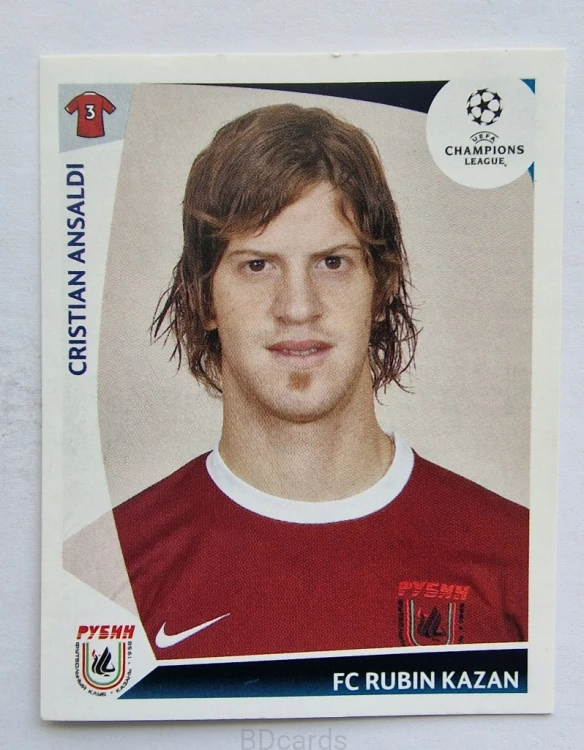 2009-10 Panini Champions League Christian Ansaldi FC Rubin Kazan /CL
