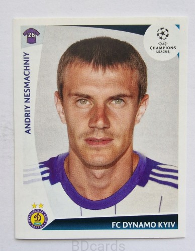 2009-10 Panini Champions League Andriy Nesmachniy Dynamo Kyiv /CL