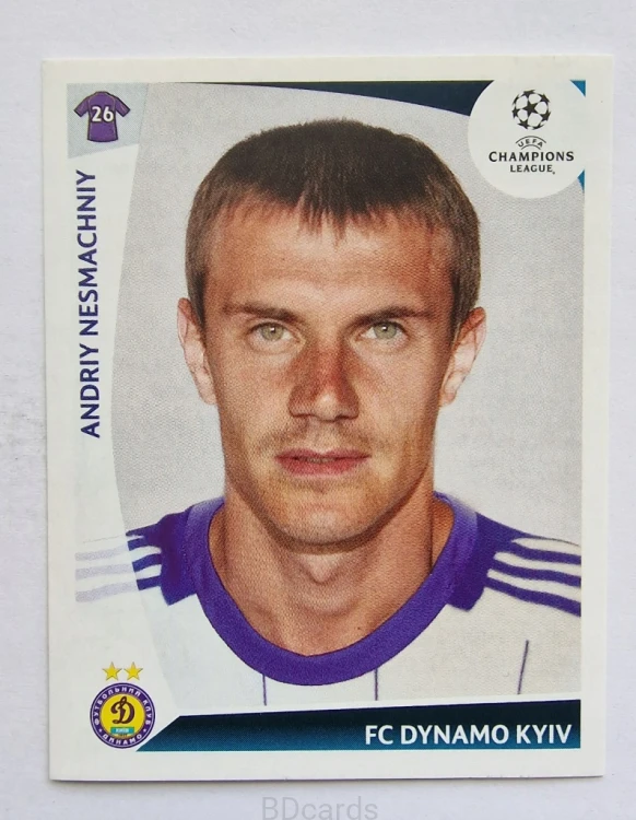 2009-10 Panini Champions League Andriy Nesmachniy Dynamo Kyiv /CL