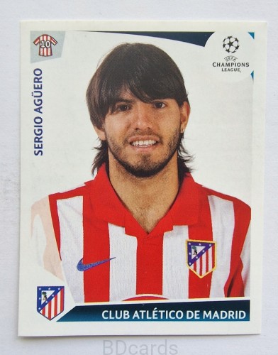 2009-10 Panini Champions League Sergio Aguero Atletico Madryt /CL