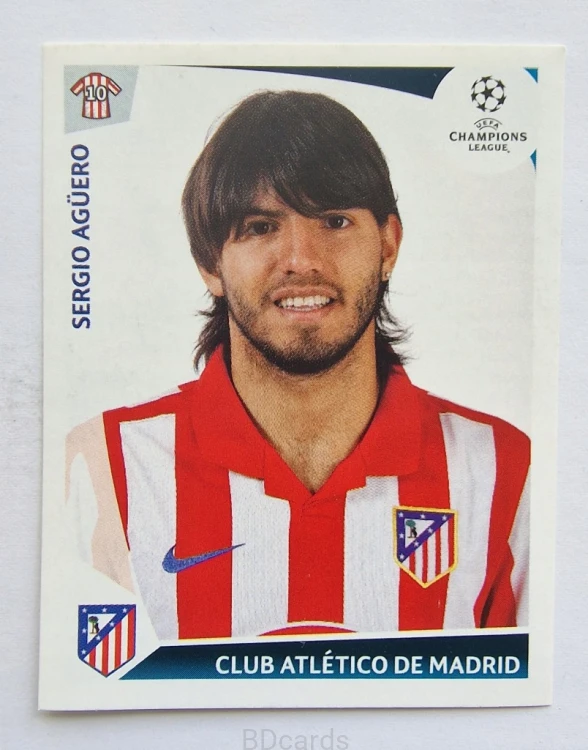 2009-10 Panini Champions League Sergio Aguero Atletico Madryt /CL