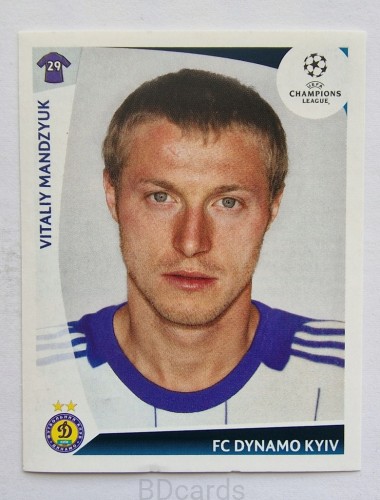 2009-10 Panini Champions League Vitaliy Mandzyuk Dynamo Kyiv /CL