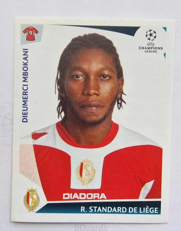 2009-10 Panini Champions League Dieumerci Mbokani Standard Liege /CL
