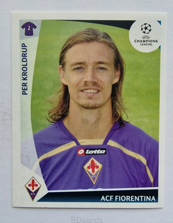 2009-10 Panini Champions League Per Kroldrup Fiorentina /CL