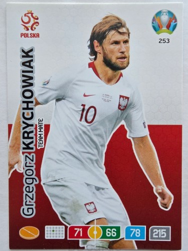 2020 Panini Euro Grzegorz Krychowiak Polska Nr 253 /O