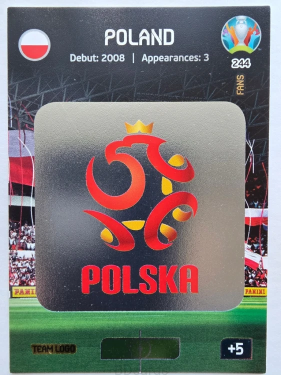 2020 Panini Euro Team Logo Polska Nr 244 /O