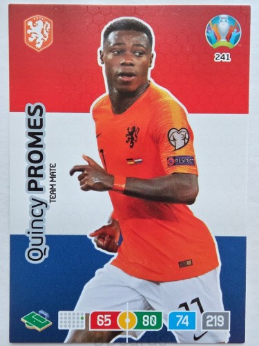 2020 Panini Euro Quincy Promes Holandia Nr 241 /O