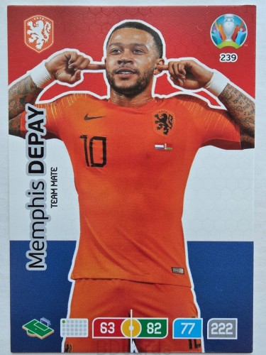 2020 Panini Euro Memphis Depay Holandia Nr 239 /O