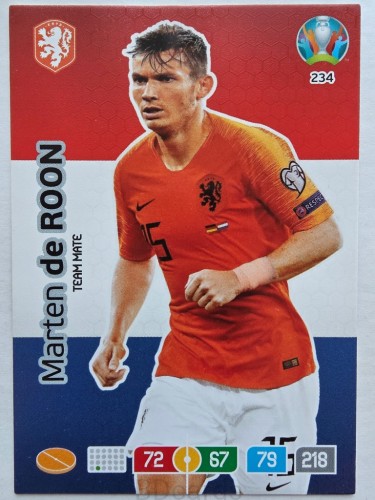 2020 Panini Euro Marten de Roon Holandia Nr 234 /O