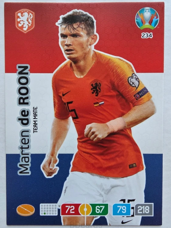 2020 Panini Euro Marten de Roon Holandia Nr 234 /O