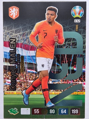 2020 Panini Euro Donyel Malen Wonder Kid Holandia Nr 232 /O