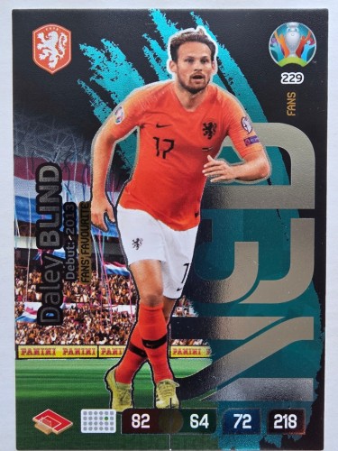 2020 Panini Euro Daley Blind Holandia Nr 229 /O