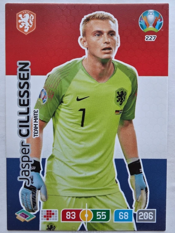 2020 Panini Euro Jasper Cillessen Holandia Nr 227 /O