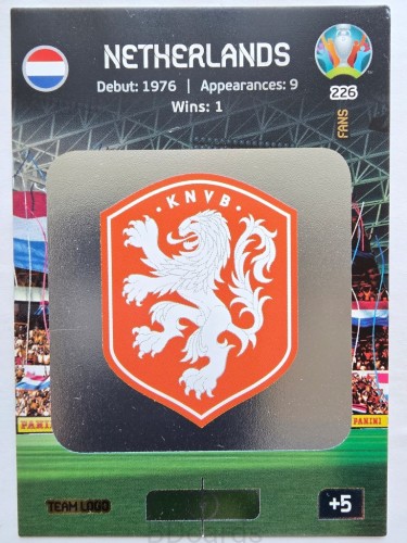 2020 Panini Euro Team Logo Holandia Nr 226 /O