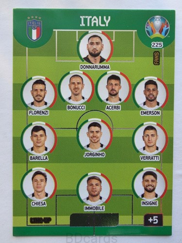 2020 Panini Euro Line-Up Włochy Nr 225 /O