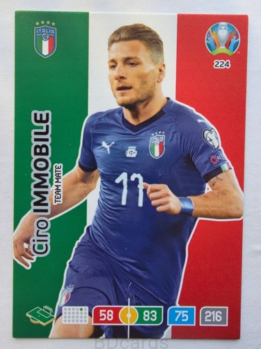 2020 Panini Euro Ciro Immobile Włochy Nr 224 /O