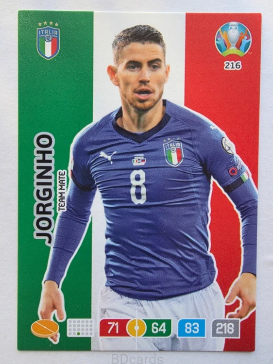 2020 Panini Euro Jorginho Włochy Nr 216 /O