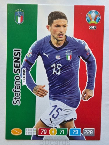 2020 Panini Euro Stefano Sensi Włochy Nr 215 /O