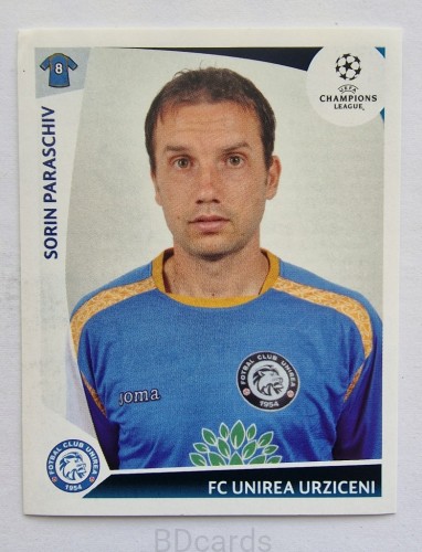 2009-10 Panini Champions League Sorin Paraschiv Fc Unirea Urziceni /CL