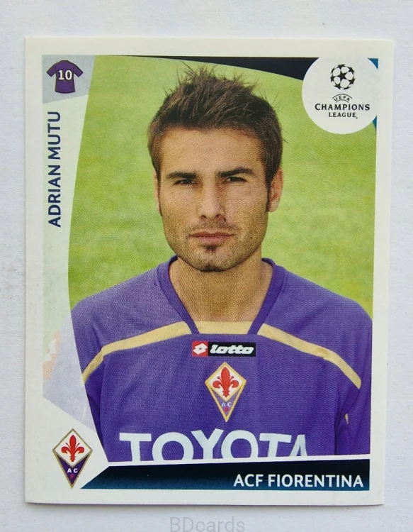 2009-10 Panini Champions League Adrian Mutu Fiorentina /CL
