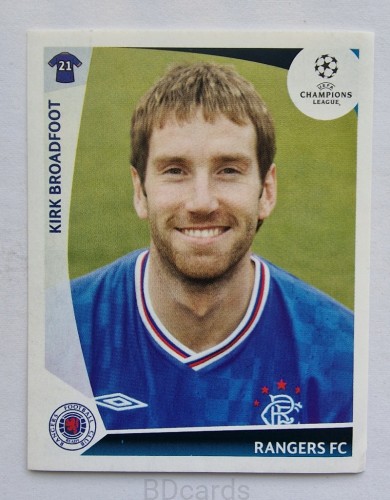 2009-10 Panini Champions League Krik Broadfoot Rangers /CL