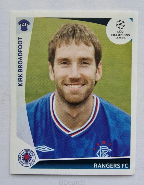 2009-10 Panini Champions League Krik Broadfoot Rangers /CL