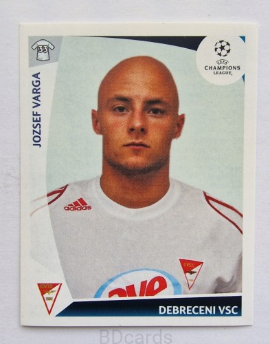 2009-10 Panini Champions League Jozsef Varga Debreceni VSC /CL