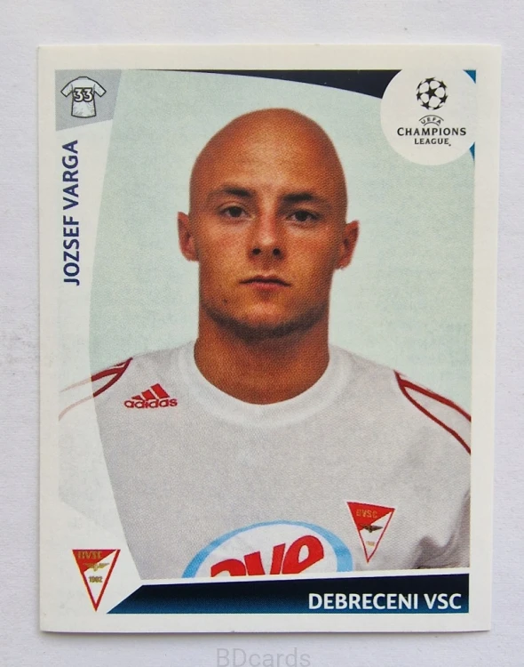 2009-10 Panini Champions League Jozsef Varga Debreceni VSC /CL