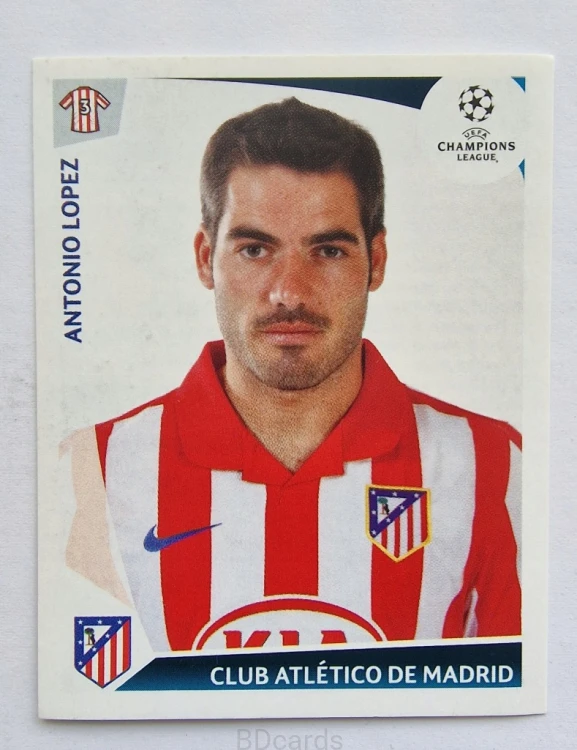 2009-10 Panini Champions League Antonio Lopez Atletico Madryt /CL