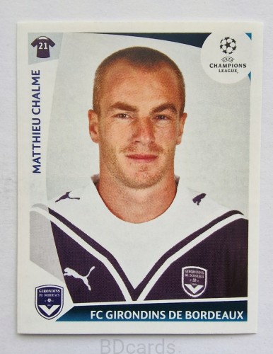 2009-10 Panini Champions League Mathieu Chalme Girondins Bordeaux /CL