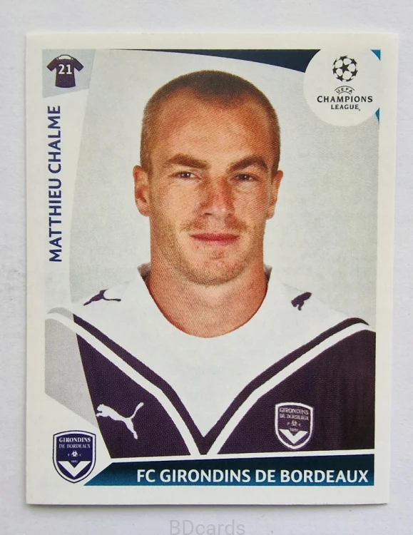 2009-10 Panini Champions League Mathieu Chalme Girondins Bordeaux /CL