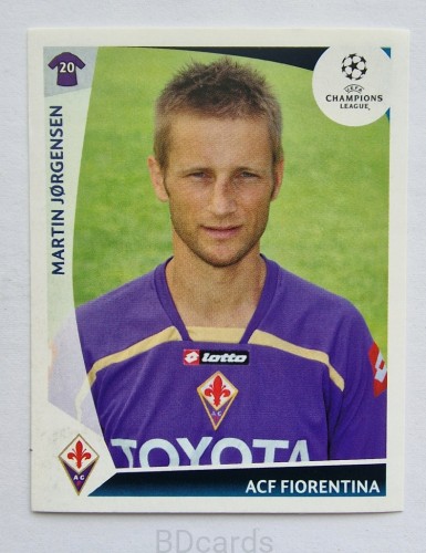 2009-10 Panini Champions League Martin Jorgensen Fiorentina /CL