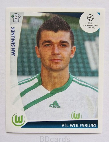 2009-10 Panini Champions League Jan Simunek VFL Wolfsburg /CL