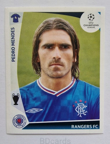 2009-10 Panini Champions League Pedro Mendes Rangers /CL