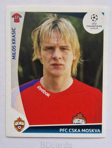 2009-10 Panini Champions League Milos Krasic CSKA Moskva /CL