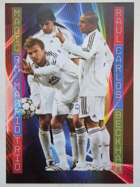 2025 Karta Beckham Raul Carlos Real Madryt Magic Trio Limited Edition /BD28
