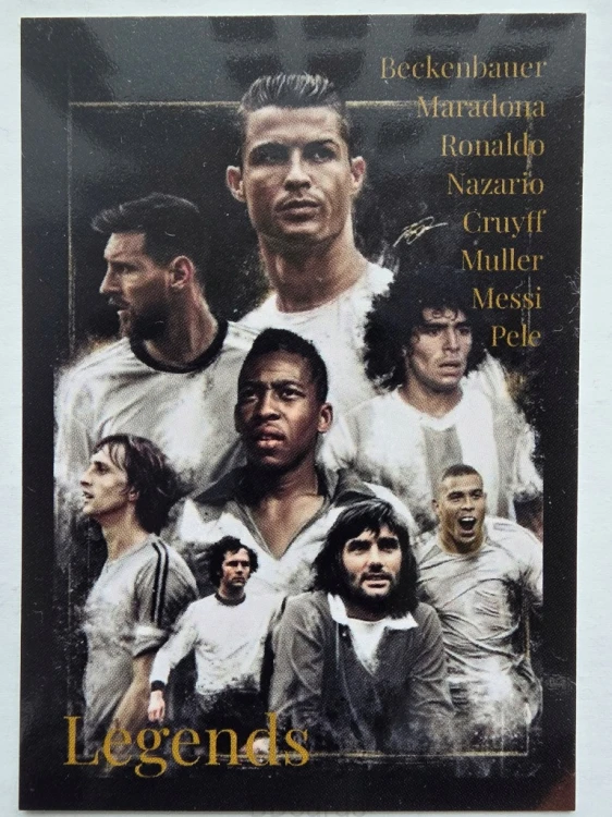 2026 Karta Ronaldo Pele Maradona Messi Cruyff Beckenbauer Limited /BG23