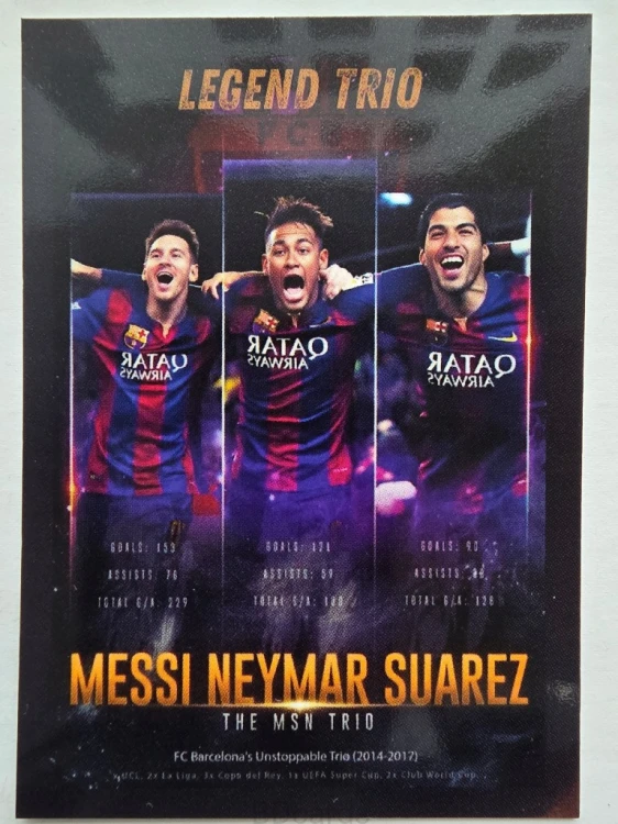 2026 Karta Messi Suarez Neymar FC Barcelona Legend Limited Edition /BG6