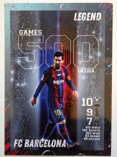 2026 Karta Lionel Messi Fc Barcelona Legend Limited Edition /BG26