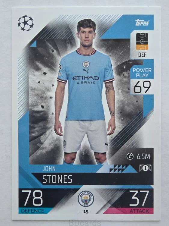 2022-23 Topps Match Attax John Stones Manchester City /F