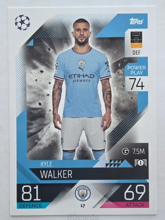 2022-23 Topps Match Attax Kyle Walker Manchester City /F