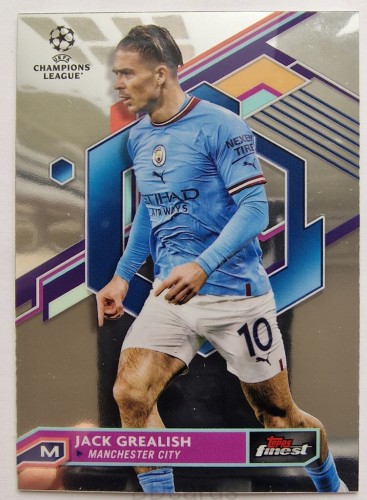 2022-23 Topps Finest Jack Grealish Manchester City /RU21